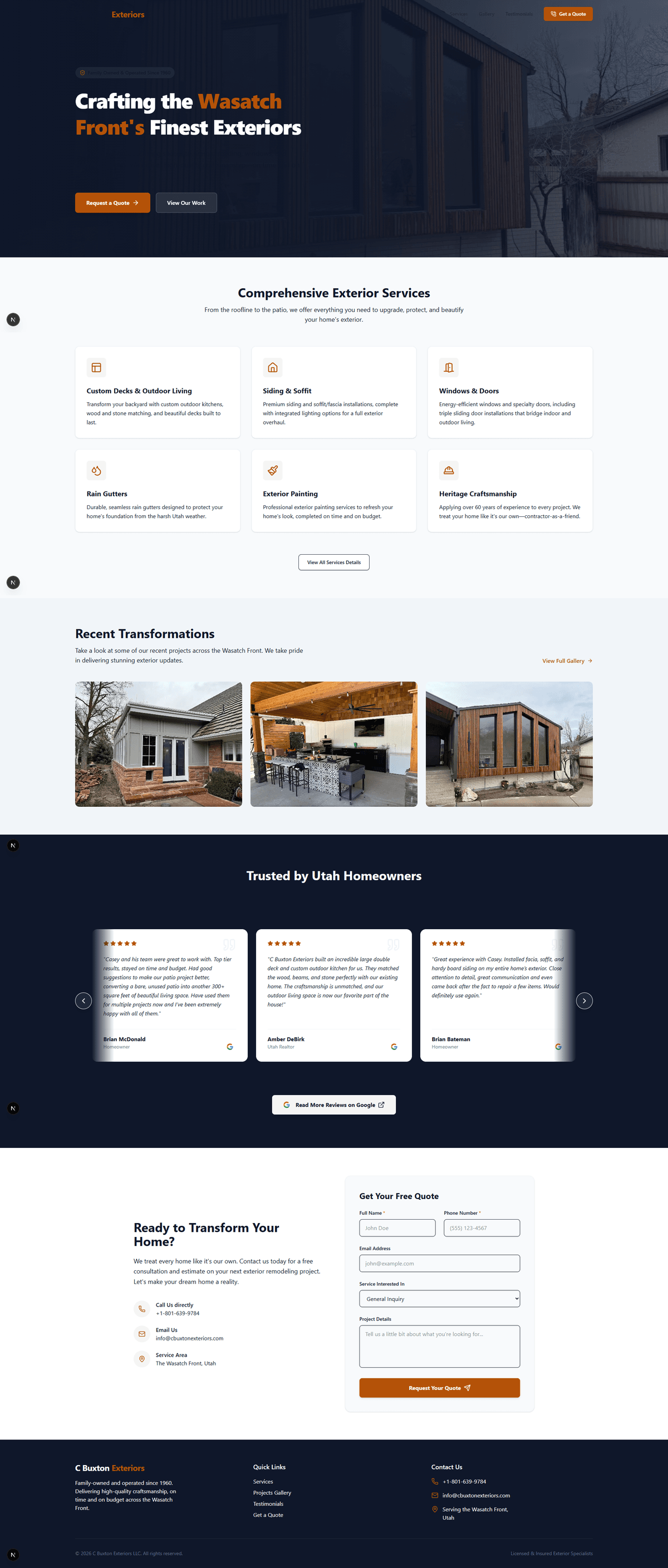 C Buxton Exteriors